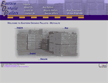 Tablet Screenshot of easternontariopallets.com
